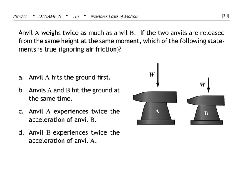 Discussion of free fall in the laws of motion context