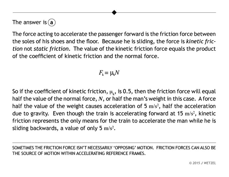 Explanation of kinetic friction problem