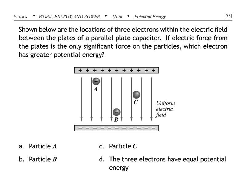 Electrostatic potential energy of two plates of a parallel plate capacitor