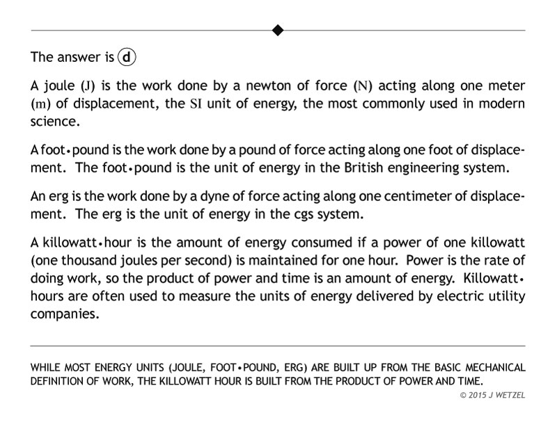 Explanation of kilowatt hour problem