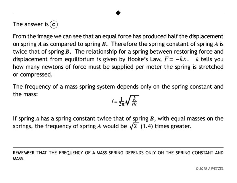Explanation for different spring constants problem