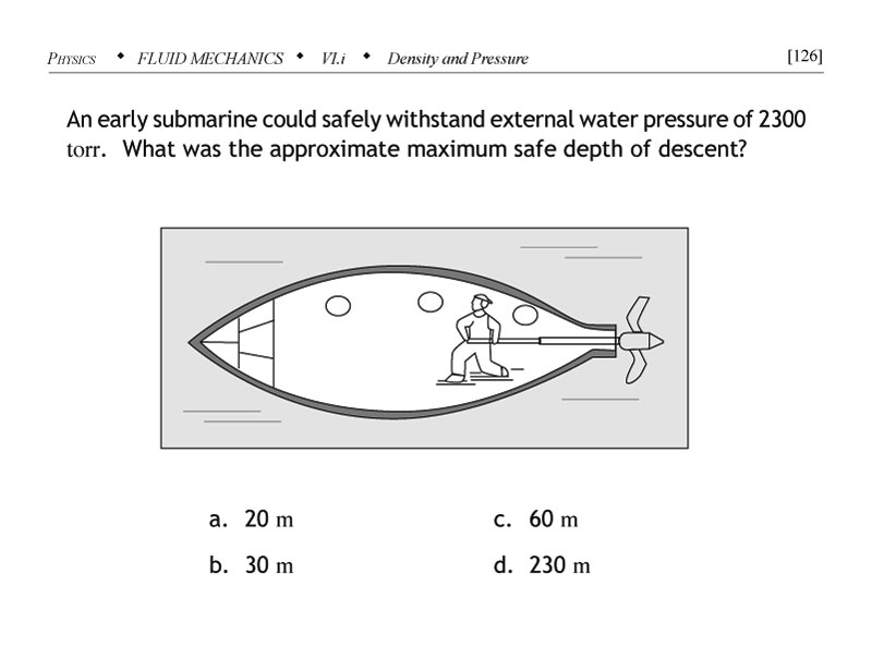 Early submarine pressure problem