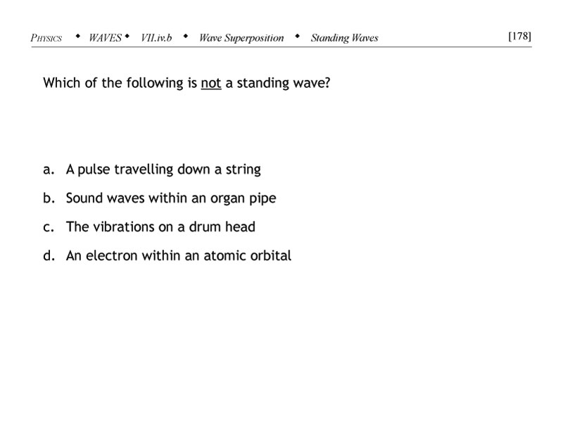 Which of the following is not a standing wave