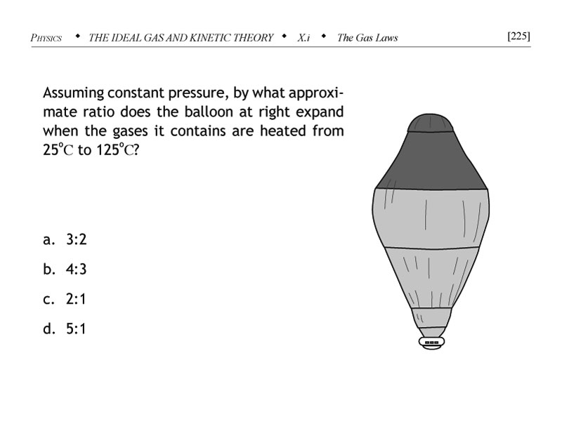 Hot air balloon physics problem