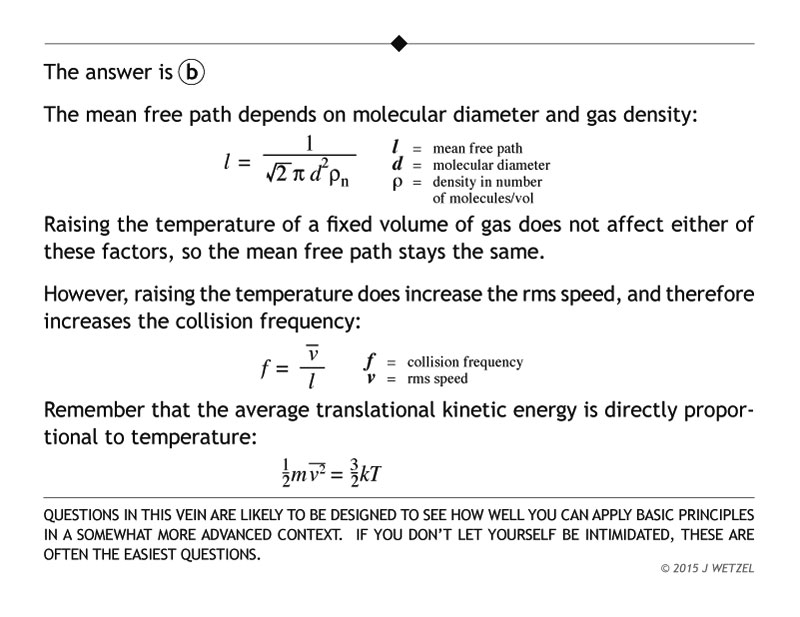 Collision frequency problem explanation