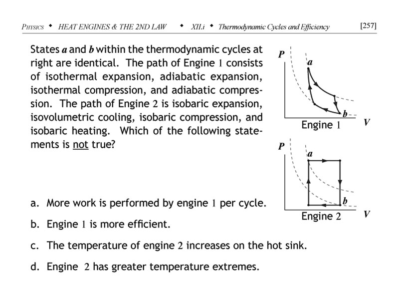 Problem involving graphs of two thermodynamic cycles