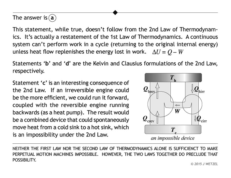 2nd law of thermodynamics problem explanation