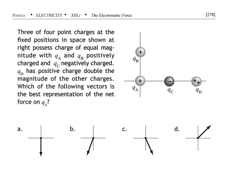Point charges at fixed positions physics problem