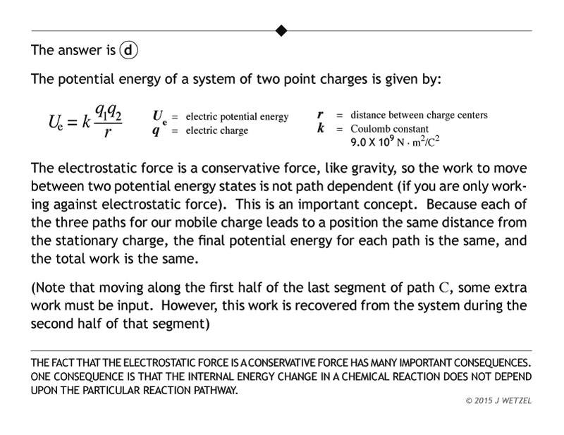 Answer to movement of charges question