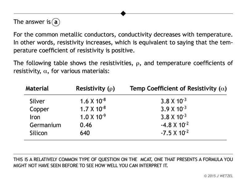 Explanation of electrical resistance question