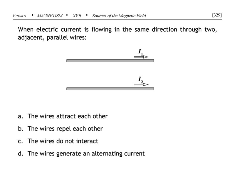 Magnetic force between two parallel wires