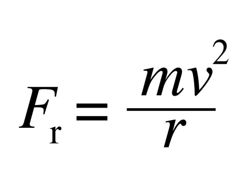 Formula - centripetal force