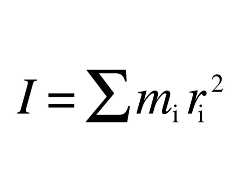 Formula for moment of inertia
