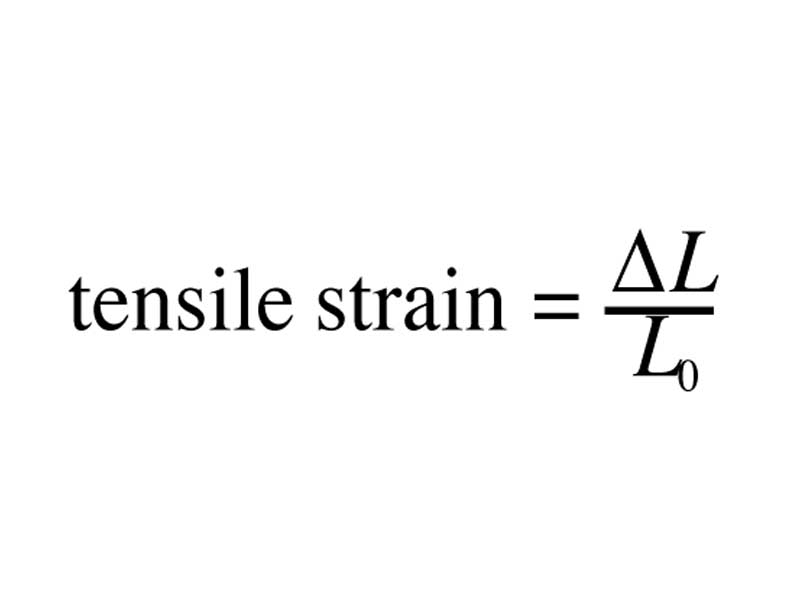 Formula for tensile strain