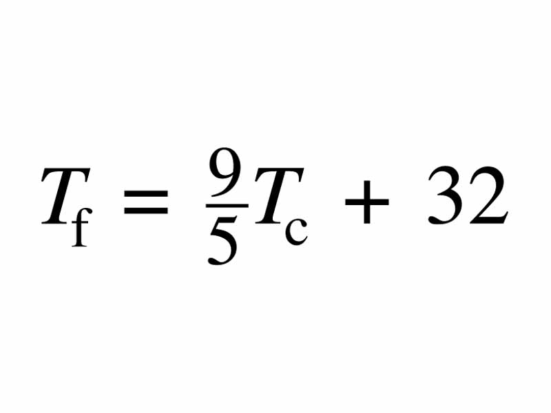 f to c formula