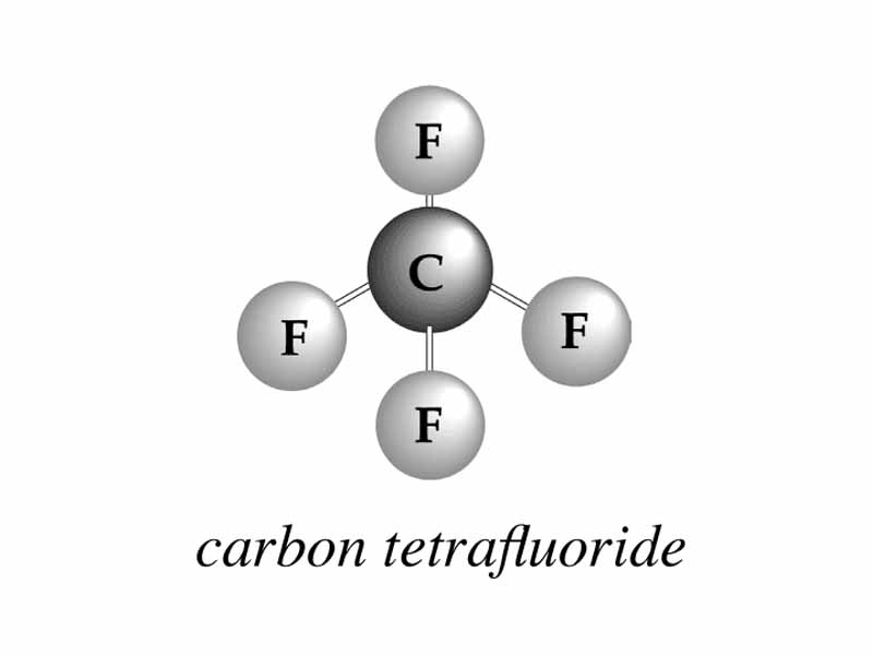 Carbon tetrafluoride molecule