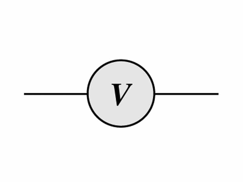 Voltmeter symbol