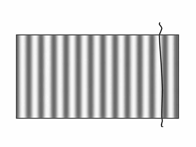 Air wedge inteference illustration