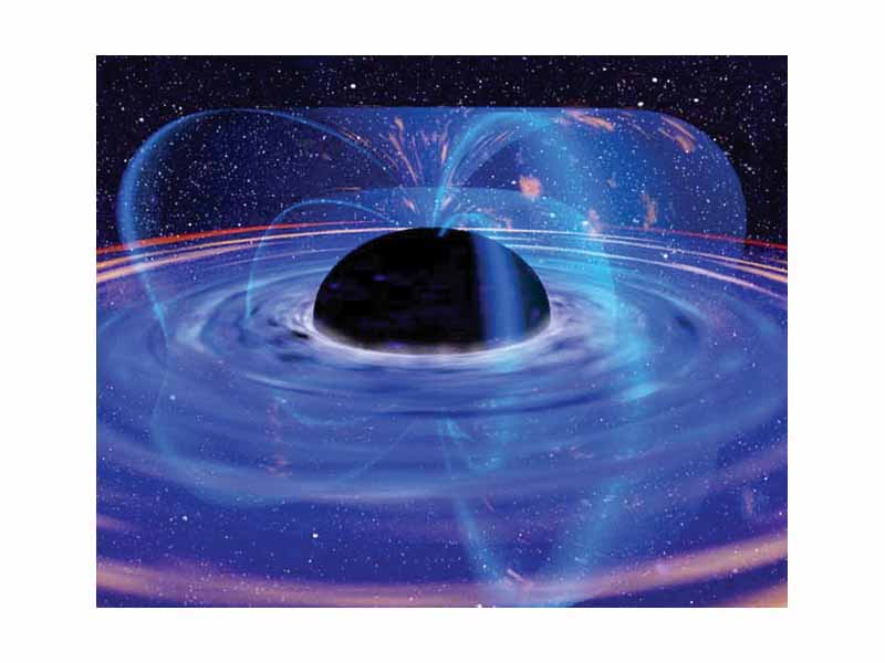 Drawing of a black hole.  Credit: XMM-Newton, ESA, NASA