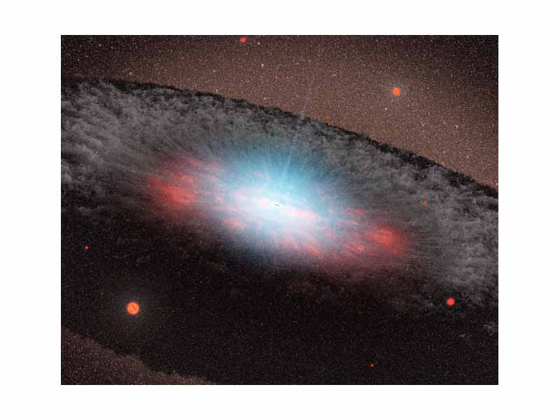 An artist's conception of a Supermassive black hole accreting from a disk. Credit: NASA/JPL-Caltech