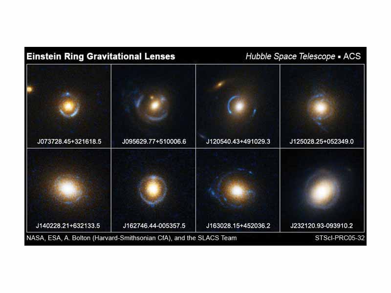 Some observed partial Einstein rings