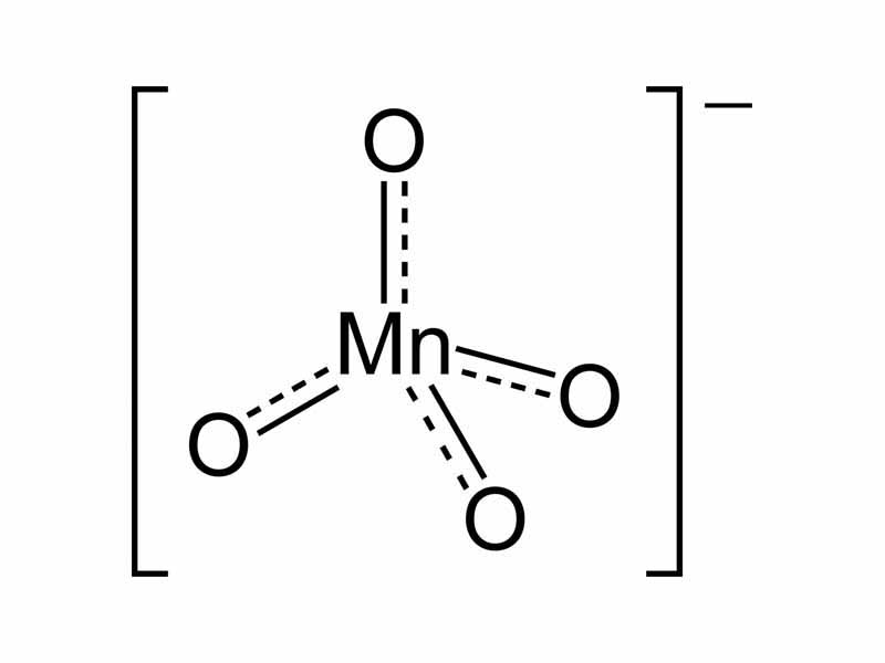 Oxidizing agent - The structure of the manganate(VII) anion
