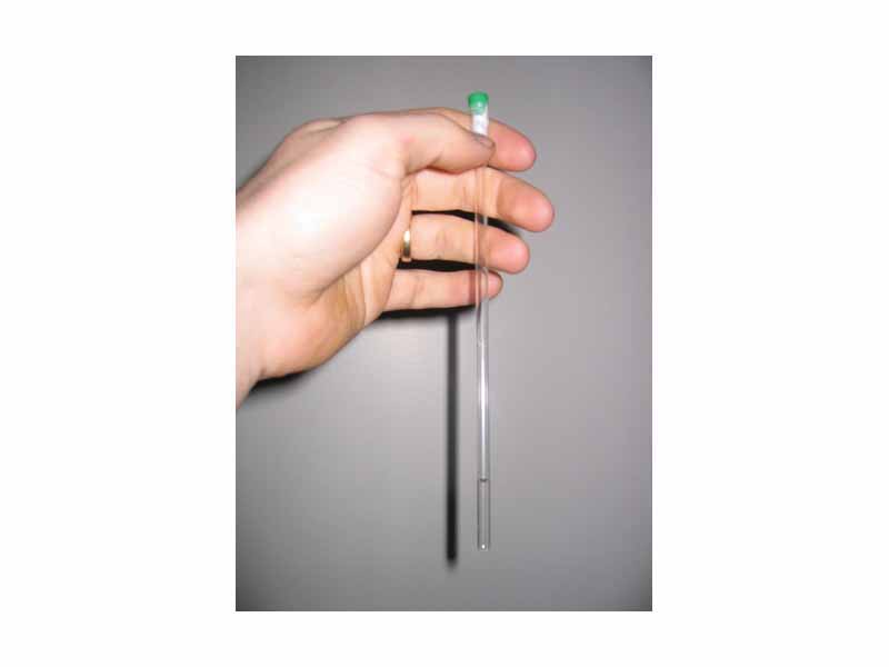 The NMR sample is prepared in a thin-walled glass tube - an NMR tube.