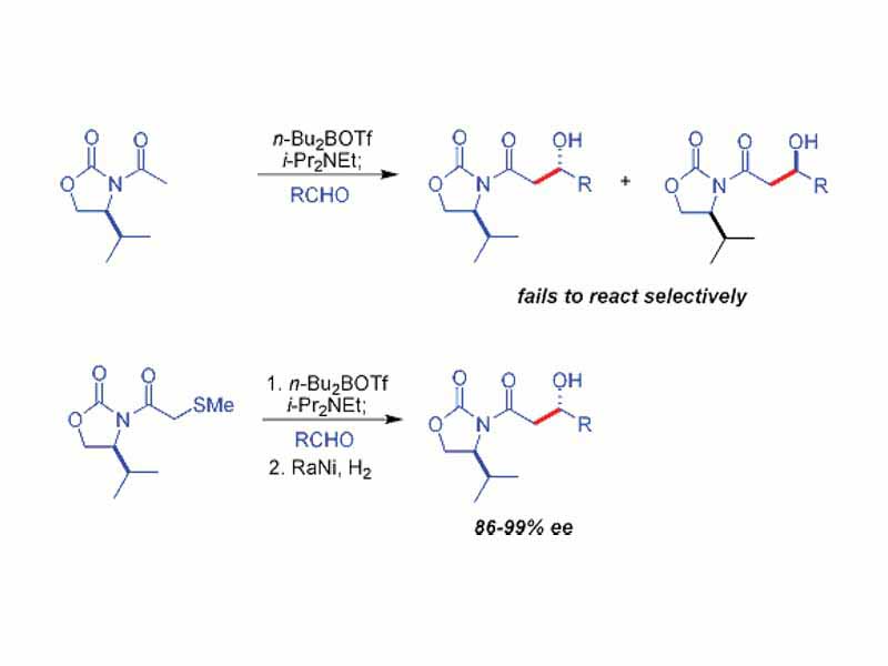 evans' acetate aldol with auxilliary