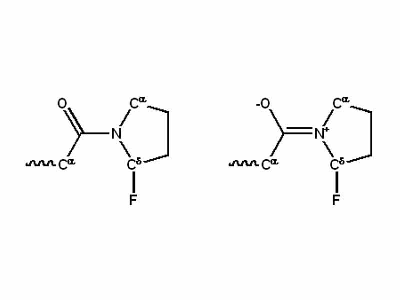 lectronegative substituent near the amide nitrogen favors the single-bonded resonance form.