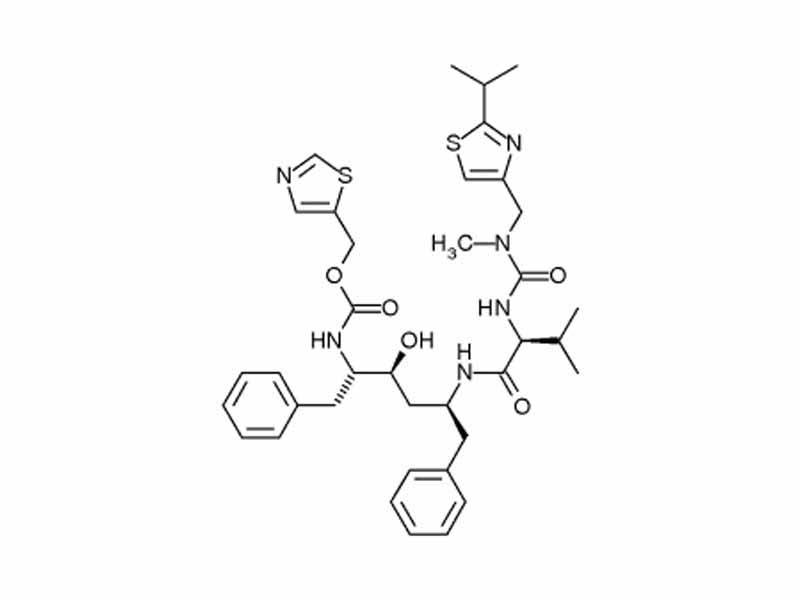 Peptide-based protease inhibitor ritonavir