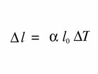 Linear thermal expansion formula