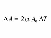 Area thermal expansion formula