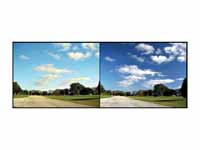 The effects of a polarizing filter on...