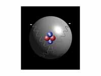 Model of the Schrödinger atom, showin...